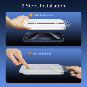 Chống bụi chống phá vỡ đầy đủ keo điện thoại di động tư nhân dễ dàng cài đặt 9H Kính bảo vệ màn hình - Product Image 2