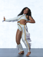 Justaucorps blanc à manches longues personnalisé Balumi Sports pour majorettes, costumes de danse pour adultes avec franges, uniforme de danse pour équipe