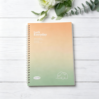 Carnet à spirale personnalisé à couverture rigide, bloc-notes d'écriture pour étudiants avec couverture en PP, carnet à spirale ligné pour l'université, vente en gros