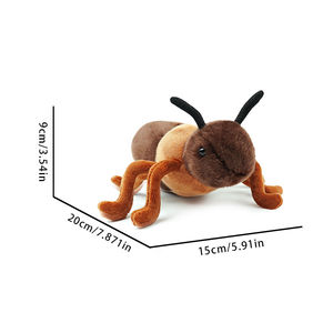 Giocattolo di Peluche a Forma di Insetto Morbido da 20 cm, Formica Pelosa Imbottita, Giocattoli di Peluche a Forma di Animali - Product Image 5