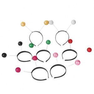 Diadema alienígena verde y gafas antena Marciana diadema cabeza de Bola brillante Boppers plata oro rosa Alien accesorios de disfraz - Product Image 6