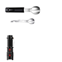 Kit de survie personnalisé de petite taille, modèle 2023, 38 pièces, 60 en 1, noir, trousse de premiers soins pour les catastrophes naturelles et le camping/les activités de plein air