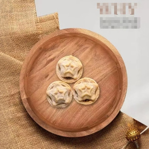 Wooden Serving <b>Tray</b> With Handles Coffee Brown For Bar Living Room Dining Table Fruit <b>Snack</b> Plating - Product Image 2