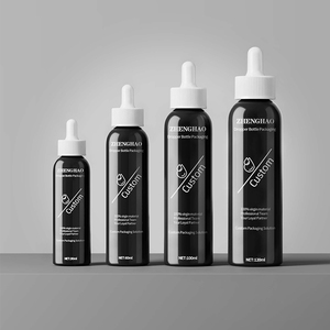 Özel PET Plastik <span class=keywords><strong>30ml</strong></span> 60ml 100ml 120ml Yuvarlak Kozmetik Damlalıklı Şişe, Esansiyel Yağlar ve Cilt Bakım Serumu için - Product Image 1
