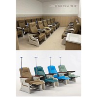 Fauteuil d'infusion électrique inclinable de qualité supérieure, fauteuil médical de luxe pour salle d'attente, fauteuil IV avec dossier réglable, personnalisable