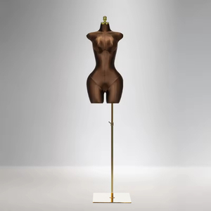 Mannequins Femme Dorés en Gros, Grande Taille, Demi-Corps, Sexy, Courbes, BBL avec Hanches et Poitrine Généreuses, Forme de Robe en Mousse pour Femme - Product Image 6
