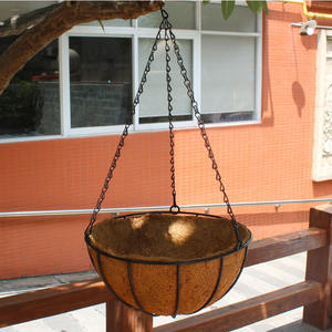 Popular estilo pastoral de fibras vegetales biodegradables <span class=keywords><strong>maceta</strong></span> con de palma de coco - Product Image 6