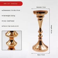 Support de fleurs en acier inoxydable doré de luxe, vase de centre de table pour mariage, décoration d'événements et de fêtes, hauteur personnalisable
