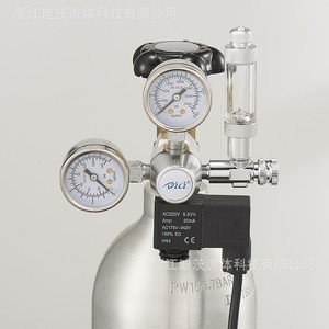Regulador de CO2 para acuario DCAQUA, válvula reductora de presión de aleación de aluminio con doble manómetro para acuarios plantados - Product Image 4