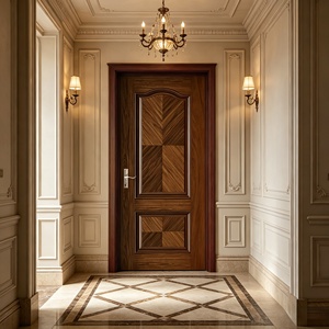 Modern Design Solid Wood <b>Polymer</b> Doors for Living Rooms, Waterproof Anti-Scratch Customizable Interior Door for Home & Apartment - Product Image 3