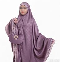 Robe de prière musulmane noire de qualité supérieure pour femmes, en soie satinée, broderie en dentelle, Telekung Abaya Kaftan Islam Mukena, ensembles de vêtements pour le Ramadan