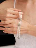 Bracelet chaîne tennis en argent sterling S925 avec diamants Moissanite certifiés GRA VVS1 2mm - 2.5mm