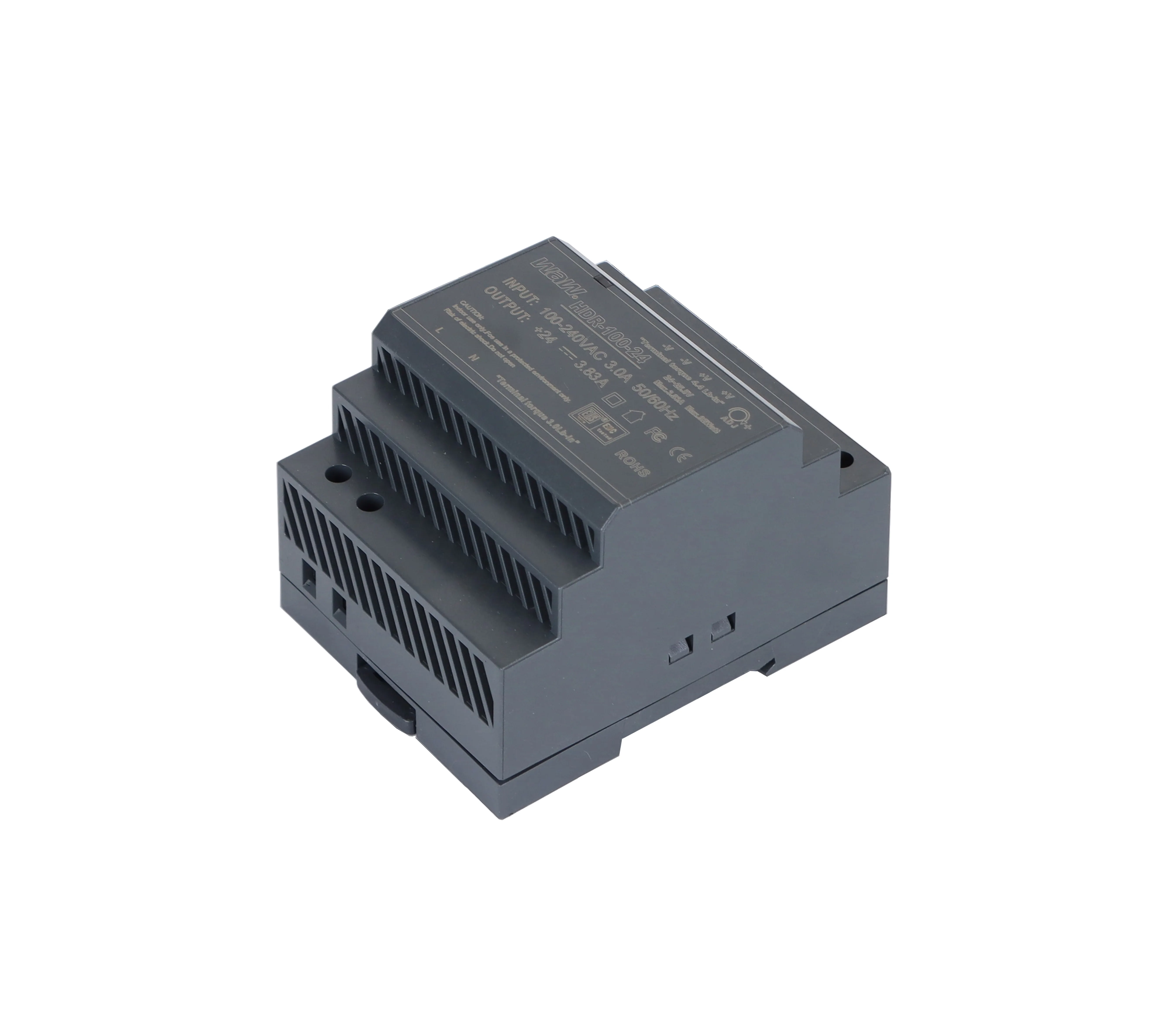 DIN Rail Switching Power Supply 100W HDR-100-24 24V 4.2A for Industrial Control Systems