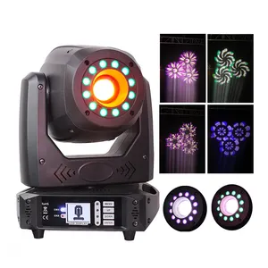 100W LED Disco Nachtclub Moving Head Spot Gobo Licht mit Ring und Prisma