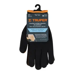 BOX 6 Gants en polyester avec points en PVC sur la paume, M, TRUPER - Product Image 2