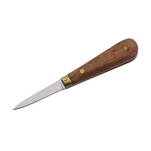 <span class=keywords><strong>Couteau</strong></span> à sucer en acier inoxydable, manche en bois, <span class=keywords><strong>couteau</strong></span> à huîtres - Product Image 1