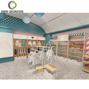 Vêtements pour bébés de luxe, fournitures de mobilier commercial, vitrine de magasin de vêtements pour enfants haut de gamme avec armoire de magasin personnalisée fonctionnelle - Product Image 5