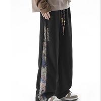 Pantalones Deportivos de Primavera para Hombre, Pantalones Holgados y Sueltos con Cintura Elástica y Cierre de Cordón, Leggings para Adolescentes, Estilo Urbano