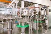 Machine à boissons gazeuses en bouteille PET, haute efficacité, durable, compatible IoT, contrôlée par PLC, haute productivité, eau pure en verre