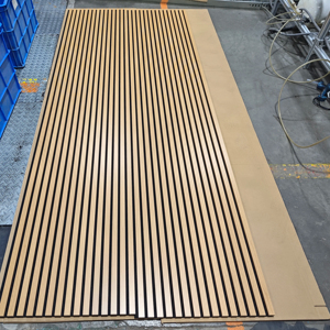 Eco Friendly Natural Acoustic Slat Wall <strong>Panels</strong> Mdf Acoustic <strong>Panel</strong> Wooden Veneer Wood <strong>Panel</strong> For Interior Wall And <strong>Ceiling</strong> - Product Image 4