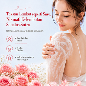 KORMESIC - Gel de Ducha Corporal con Fragancia a Rosa Secreta, Certificado por Bpom, 500 ml, Gel de Ducha Iluminador y Nutritivo para el Cuerpo, HALAL Natural - Product Image 4