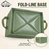 Seau d'eau tactique en PVC ultra-étanche robuste, avec logo personnalisé OEM, pour la réduction dynamique du volume, idéal pour les zones sauvages et hors réseau