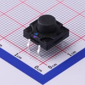 TS-1010DGD-BR07526 Tactile Switch Through hole-4P,12x12mm Switch Single Pole Single Throw Round Button 2.6N Through Hole - Product Image 1