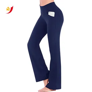 Pantalon slim de grande taille pour femmes, vêtement automne tendance, taille haute, couleur unie, pantalon en cloche, évasé, grande taille