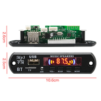 VIRE Module de lecteur MP3 sans fil mains libres pour voiture Carte de décodeur MP3 USB Bluetooth avec télécommande