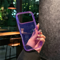 Coque de téléphone scintillante pour iPhone 18 Pro Max, étui antichoc en TPU et PC pour iPhone 17, 16, 15, 14