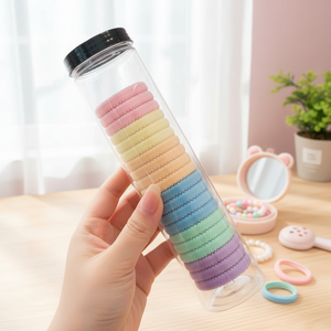 Vendita calda di tendenza moda pastello nastro di raso in velluto acrilico corda per le ragazze dolce per bambini accessori all'ingrosso - Product Image 3