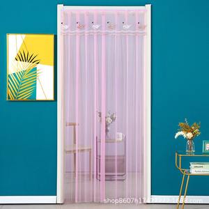 Rideau de porte en dentelle en polyester, résistant aux insectes, facile à installer, pour entrée, séparation de pièce, usage domestique en chambre, idéal pour l'été - Product Image 4