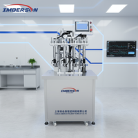 Machine de remplissage pneumatique semi-automatique à 4 têtes avec pompe magnétique pour bouteilles en verre de 200 ml, pour l'eau pure et les produits chimiques