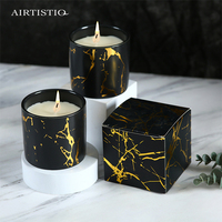 Bougie parfumée en céramique Offre Spéciale Grain de marbre Design de luxe