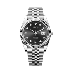 Montre automatique mécanique de luxe pour homme, avec cadran à aiguilles, en alliage, date automatique, verre saphir, or, étanche 30 bars, pour plongée - Product Image 4