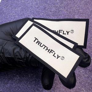 Tùy Chỉnh Logo Riêng May Mặc Vải Nhãn 100% Cotton Hữu Cơ Mật Độ Cao Chất Lượng Mềm Quần Áo Dệt Tag Quần Áo Dệt Nhãn - Product Image 3