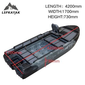 Kayak LSF Nuevo de HDPE Eléctrico Grande de 4.2M X 1.7M con la Mejor Vista y Asientos Cómodos para 4 Personas - Product Image 4
