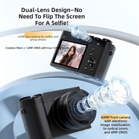 Appareil photo hybride exclusif transfrontalier avec capteur CMOS HD 5K et zoom optique 2x-7x ; Idéal pour les étudiants et l'usage domestique
