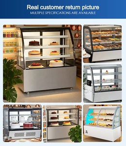 Bánh tủ trưng bày với cửa kính tủ trưng bày tủ lạnh trưng bày bánh để làm mát món tráng miệng - Product Image 4
