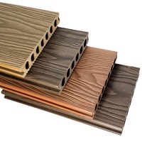 Planches de terrasse en bois composite en plastique imperméable de haute qualité 3D WPC