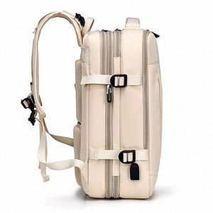Large Expandable Travel <b>Backpack</b> for <b>Men</b> Smart Business <b>Laptop</b> Bag with USB Charging Port Polyester Lining - Product Image 4
