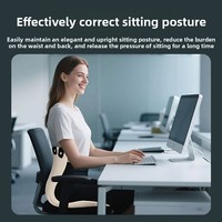 Coussin lombaire ergonomique pour chaise, protection de la taille, pour une utilisation prolongée, correction de la posture pour étudiants et adultes