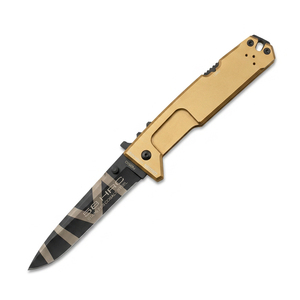 Couteau de poche personnalisable ER NEMESIS, qualité OEM, lame pliante en acier à haute teneur en carbone ultra-affûtée, manche en aluminium, 20 cm, garantie 1 an - Product Image 4