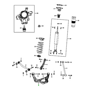 แขนควบคุมล่าง 52124810AG 52124811AG สำหรับ Jeep Durango Grand Cherokee ระบบกันสะเทือนแบบ MacPherson Strut - Product Image 4