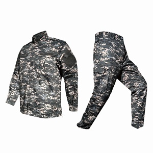 Đồng phục chiến thuật ngụy trang polyester ripstop bán buôn dành cho nam, huấn luyện ngoài trời, kiểu ACU, họa tiết AK, nhận đặt hàng OEM - Product Image 4