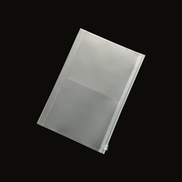 Pochette zippée A4 B5 A6 A7 en PVC mat pour budget, avec fermeture éclair, pour classeur à anneaux