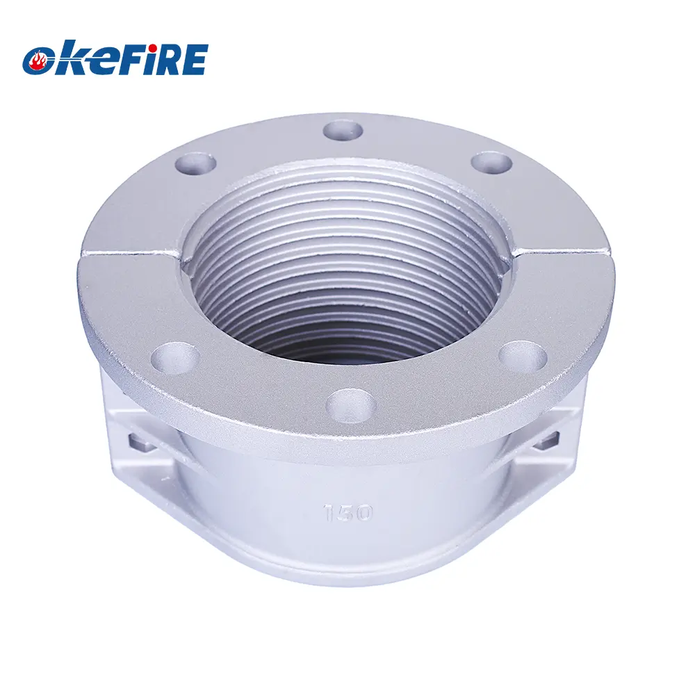 Okefire nhôm giảm mặt bích dn150 an toàn ống Ống kẹp kỹ thuật đúc cho OEM hỗ trợ cho kết nối đường ống