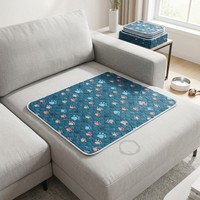 Tapis d'entraînement pour chiot lavable et réutilisable, absorbant multicouche pour cage, canapé et voyage