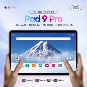 Mới Đến 11 Inch Pad9 Pro <span class=keywords><strong>Android</strong></span> 15 Kinh Doanh Máy Tính Bảng <span class=keywords><strong>PC</strong></span> 4G + 5G Wifi Gọi 16GB + 1Tb MTK 10 Core Điện Dung Cho Người Lớn - Product Image 4