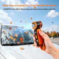 Nouveau Mini Ventilateur Jet 2026, 13500 tr/min, Haute Vitesse, Portable, Puissant Flux d'Air, Ventilateur à Clipser sur Sac pour Voyage, Camping et Utilisation en Extérieur